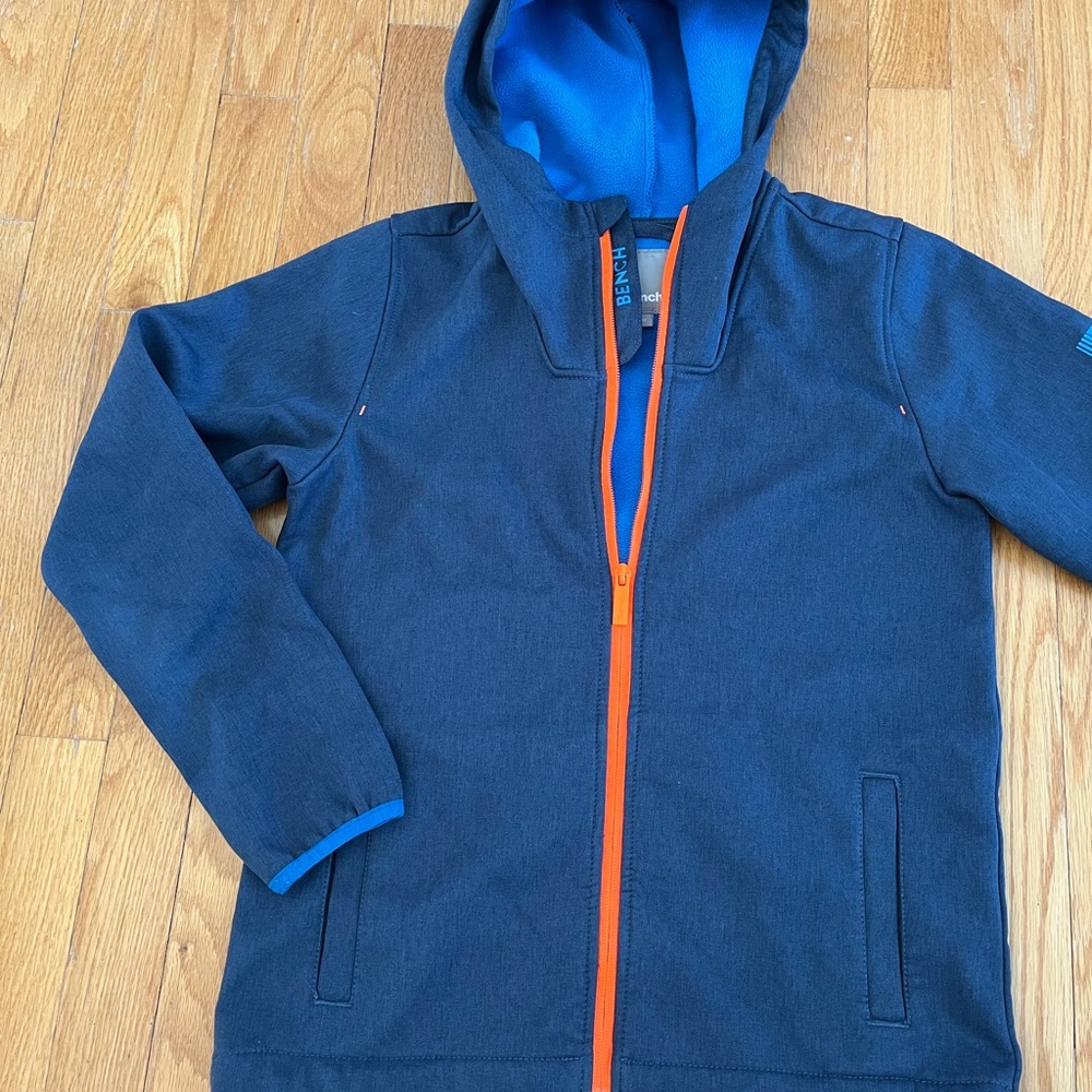 Bench Blue Jacket with Orange Accents